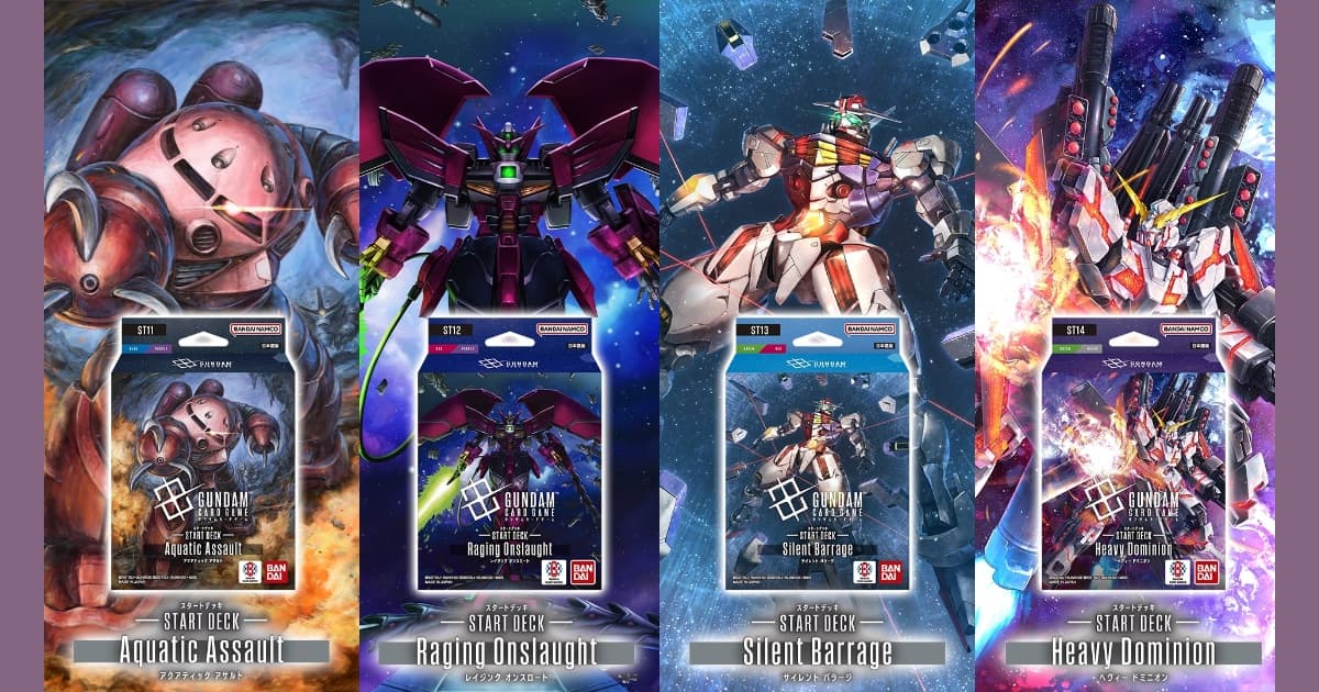 Gundam Card Game Reveals Four Starter Decks, GD07, and Anniversary Set